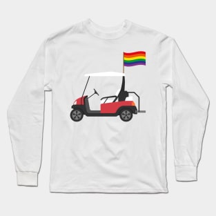 Lgbt Flag Patriotic Golf Wear USA Strong Golf Cart Long Sleeve T-Shirt